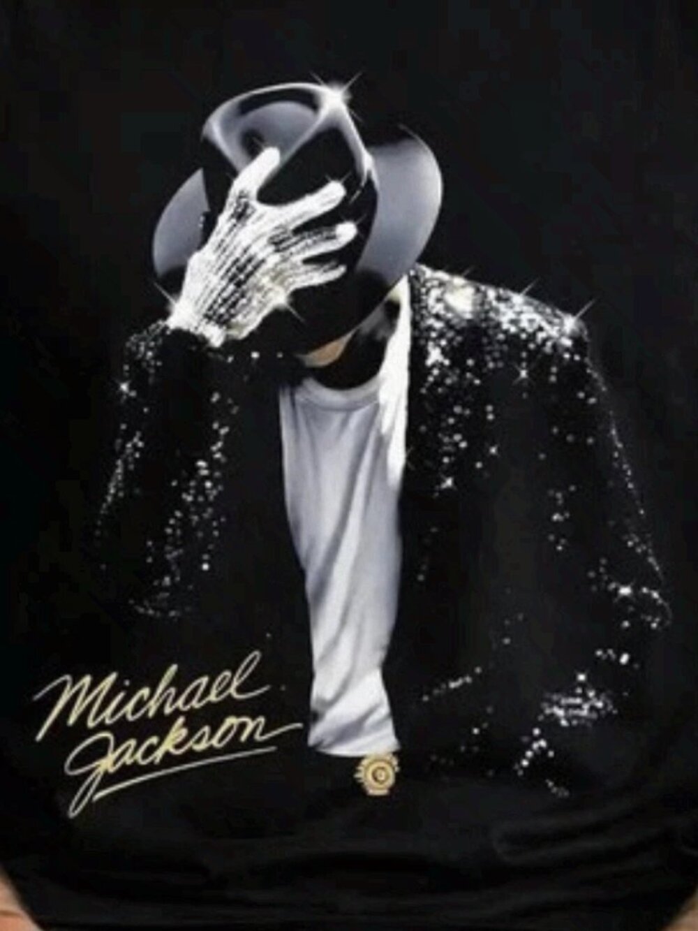 Michael Jackson King of Pop Halftone Graphic T-Shirt Fan Gift Tee - Picture 2 of 2